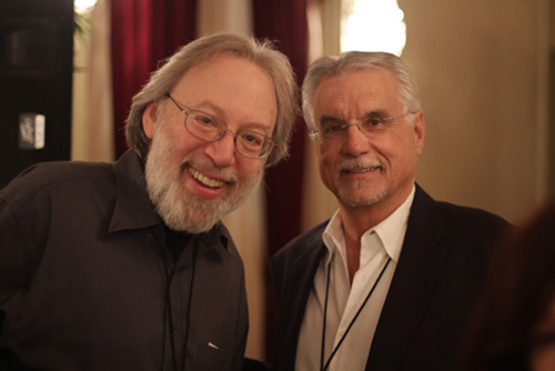Tommy G. Warren with Kenneth Turan of the LA Times